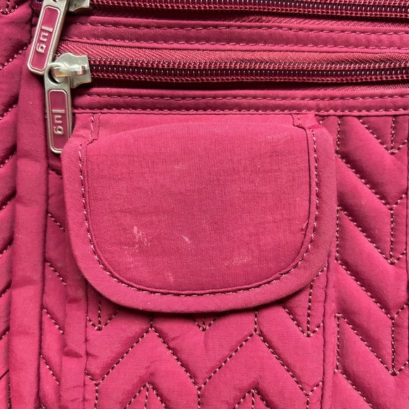 Lug Puddle Jumper Crossbody – Berry / Wine – 10 Pockets + Bottle Holder - Picture 5 of 12